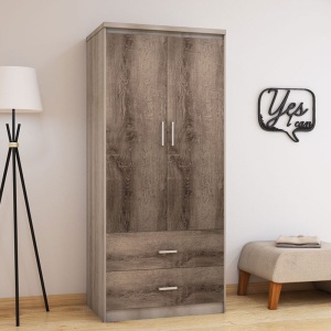 Dulap Olympus Cu 2 Uși Și Sertare Culoare Castillo-Toro 81x57x183 cm