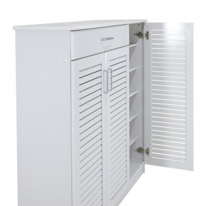 Dulap Pantofi Sante 30 Perechi Alb 120x37x123 cm - Img 6