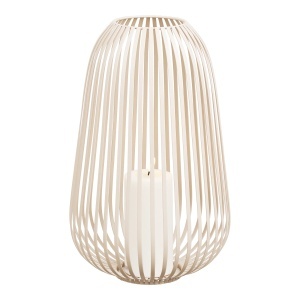 Felinar decorativ Stoense , Bej , 24.5x24.5x40 cm - Img 4