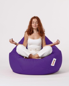 Fotoliu puf de gradina Premium Violet 115x130x39 cm - Img 2