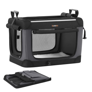 Geanta de transport animale Feandrea, Bax, Negru, 60x42x42 cm