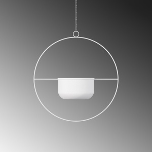 Ghiveci decorativ Payanda Alb 40x40x17 cm - Img 6