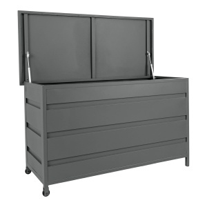 Lada depozitare pentru perne Cassis, Gri, 60x130x75 cm - Img 2