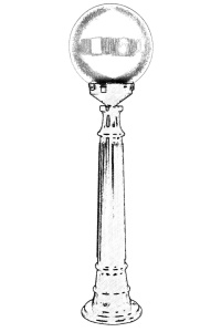 Lampadar de exterior M2B Negru 90x25 cm - Img 2
