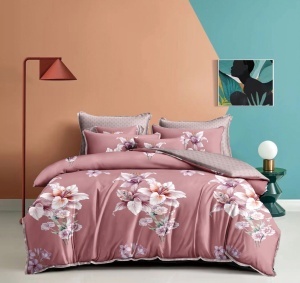 Lenjerie cu Elastic 180x200 Aurora Glow (Bumbac Satinat)