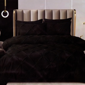 Lenjerie Plise Negru 6 Piese (Finet)