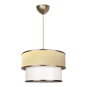 Lustra cu o singura lumina PWL-1089, E27 alb-auriu, 30x70 cm