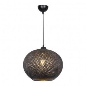 Lustra cu o singura lumina PWL-1112, E27, negru, 38x75 cm - Img 3