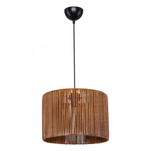 Lustra cu o singura lumina PWL-1117, E27 maro, 30x75 cm