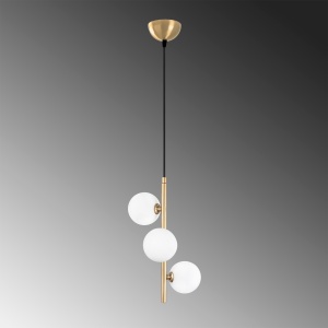 Lustra Domino Auriu 36x36x46 cm - Img 4