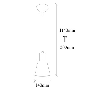 Lustra Kem Auriu 114x14x14 cm - Img 4