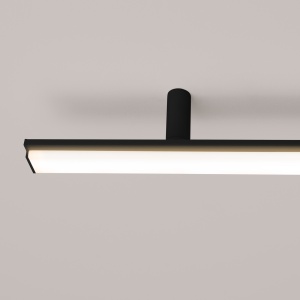 Lustra LED Lagom Negru 3000K 181x4x7 cm - Img 5