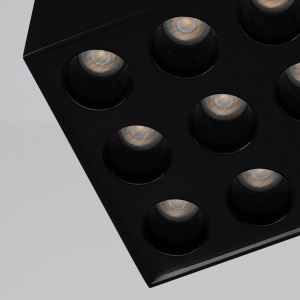 Lustra LED Ozzy Negru 4000K 9.5x9.5x8.3 cm - Img 4