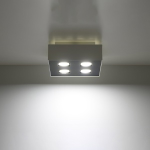 Lustra Mono Alb 24x24x11 cm - Img 3