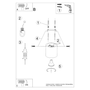 Lustra Orbis din beton Gri 10x10x10 cm - Img 5