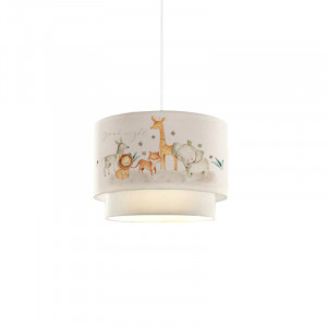 Lustra pentru copii PWL-1097 E27 alb - portocaliu D30x70cm