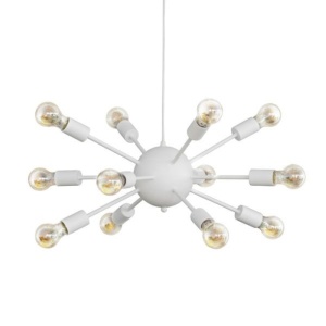 Lustra Ponile metal alb 52x52x100 cm