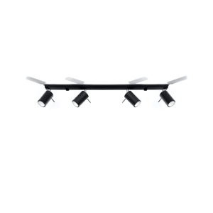 Lustra Ring Negru 80x6x16 cm - Img 3
