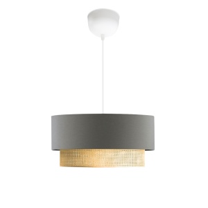 Lustra Sombre tesatura gri-galben 30x15x70 cm