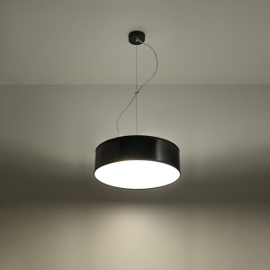 Lustra suspendata Arena Negru 35x35x111 cm - Img 3