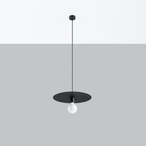 Lustra suspendata Flavio Negru 40x40x105 cm - Img 2