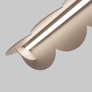 Lustra suspendata LED Biscuit Taupe 4000K 131x13x200 cm - Img 8