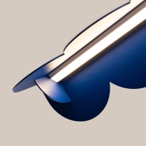 Lustra suspendata LED Biscuit Ultramarine 3000K 131x13x200 cm - Img 6