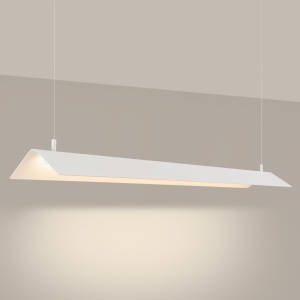 Lustra suspendata LED Elva Alb 3000K 150x27.5x200 cm - Img 3