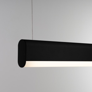 Lustra suspendata LED Farge Negru 4000K 120x8x150 cm - Img 5