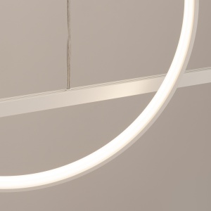Lustra suspendata LED Glad Alb 3000K 120x20x212 cm - Img 4