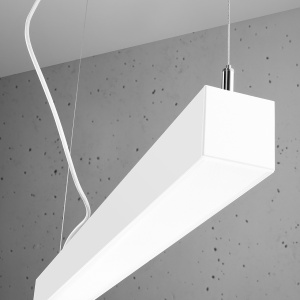 Lustra suspendata LED Pinne Alb 3000K 118x6x150 cm - Img 6