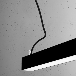 Lustra suspendata LED Pinne Negru 4000K 67x6x150 cm - Img 7