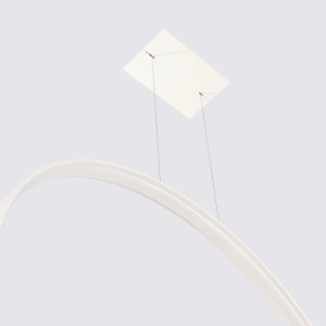 Lustra suspendata LED Rio 55 Bej 3000K 55x16x150 cm - Img 6
