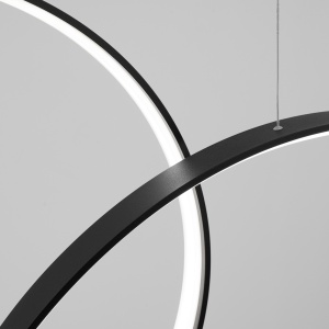 Lustra suspendata LED Rio 55 Negru 4000K 170x30x250 cm - Img 4