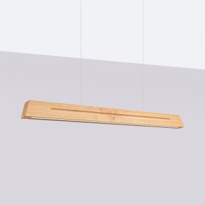 Lustra suspendata LED Skog Stejar 4000K 120x5.5x210 cm - Img 2