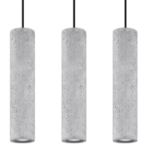 Lustra suspendata Luvo Gri 45x6x90 cm