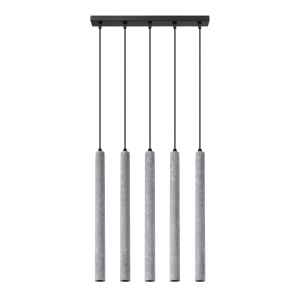Lustra suspendata Pastelo din beton Gri 25x25x100 cm
