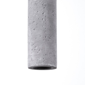 Lustra suspendata Pastelo din beton Gri 3.5x3.5x120 cm - Img 4