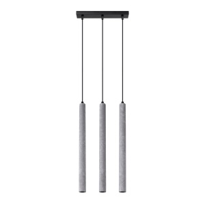 Lustra suspendata Pastelo din beton Gri 30x3.5x110 cm