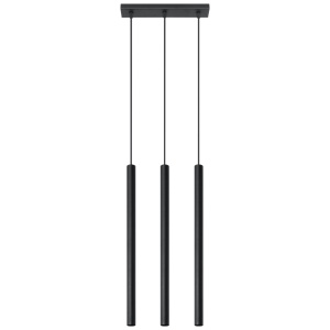 Lustra suspendata Pastelo Negru 30x5x90 cm