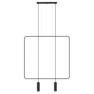 Lustra suspendata Rana Negru 100x6x200 cm