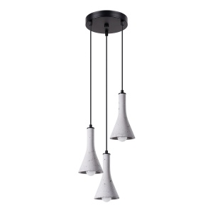 Lustra suspendata Rea din beton Gri 27x27x115 cm