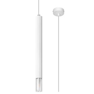 Lustra suspendata Wezyr Alb 8x8x120 cm