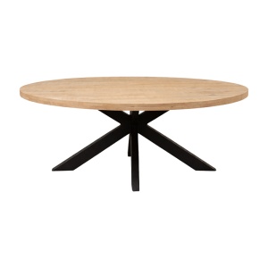 Masa de dining, Jenma, Negru, 90x180x76 cm - Img 2