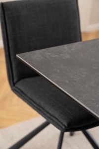 Masa dining Heaven, Negru, 75.5x135x80 cm - Img 3
