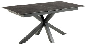 Masa dining Heaven, Negru, 76x210x90 cm - Img 3
