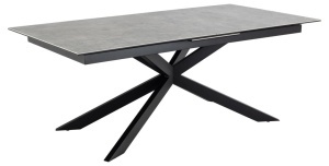 Masa dining Irwine, Gri, 76x240x100 cm - Img 5