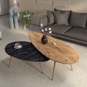 Masuta de cafea Monty Natural 116x46x46 cm