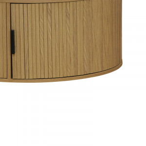 Masuta de cafea Scandi MDF culoare lemn natural D80x35.5cm - Img 4