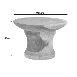 Masuta de cafea Stomer, Natural, 66x66x45 cm - Img 4
